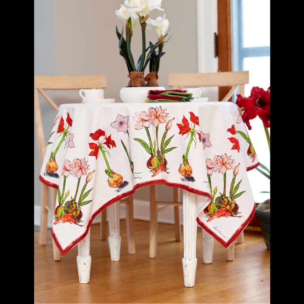 COPY - 54” x 54” Amaryllis Tablecloth